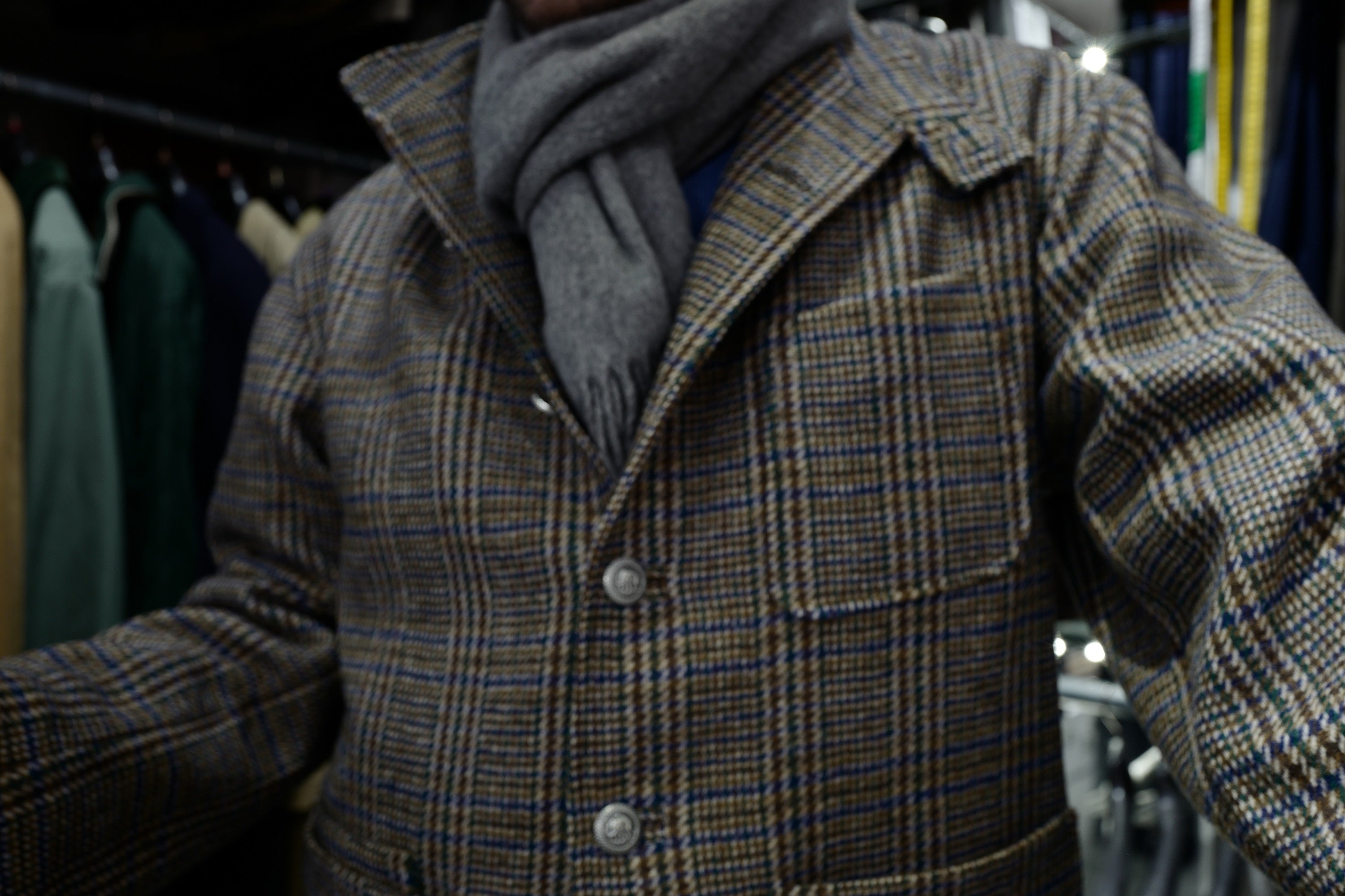Parka Borestière en tweed vintage